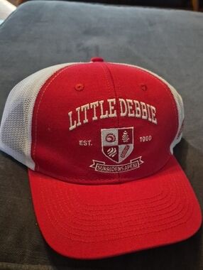 Little Debbie Red and White Mesh Trucker Hat